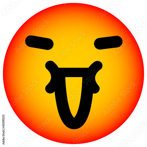 simple enjoyment face circle