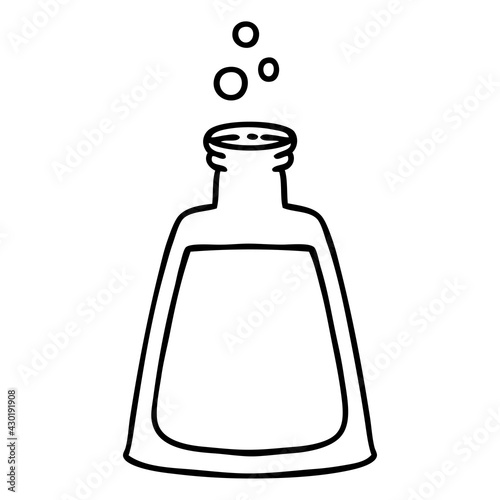 bubbling potion bottle