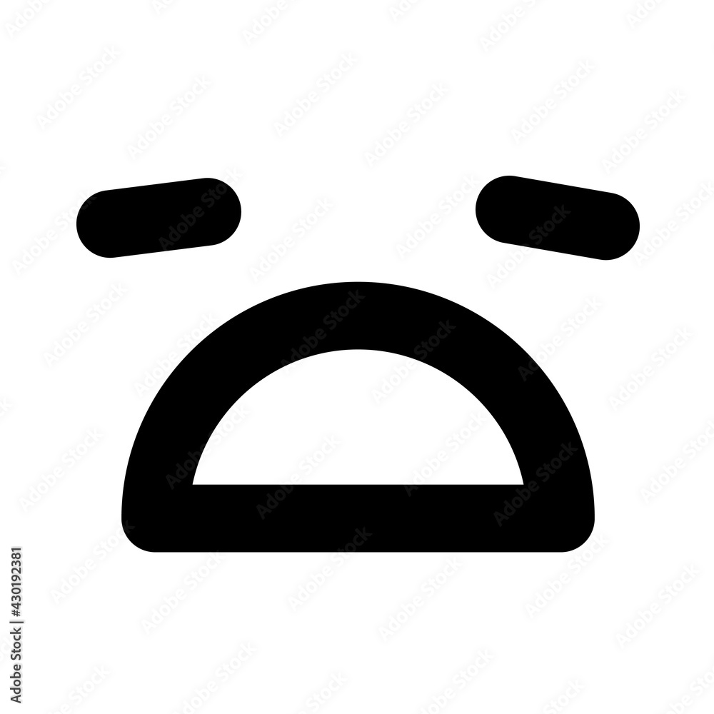 depressed face icon