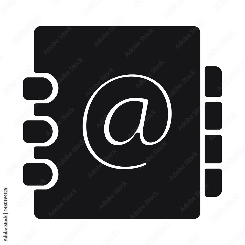 Address book icons. Address book symbol vector elements for infographic web. Address book icons. Address book symbol vector elements for infographic web.