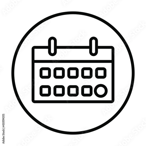 calendar icon. calendar symbol vector elements for infographic web.