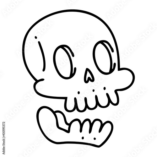 spooky halloween skull