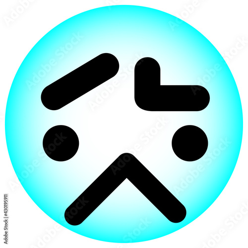 lack of confidence face circle