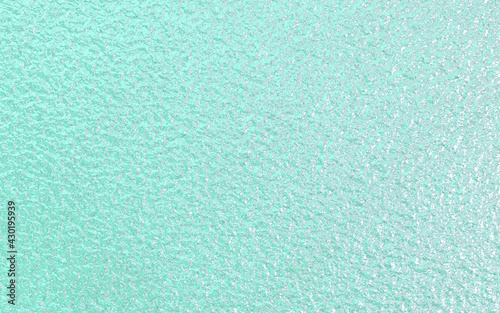 Mint green foil paper texture background.
