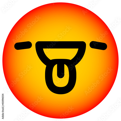 satisfied face circle
