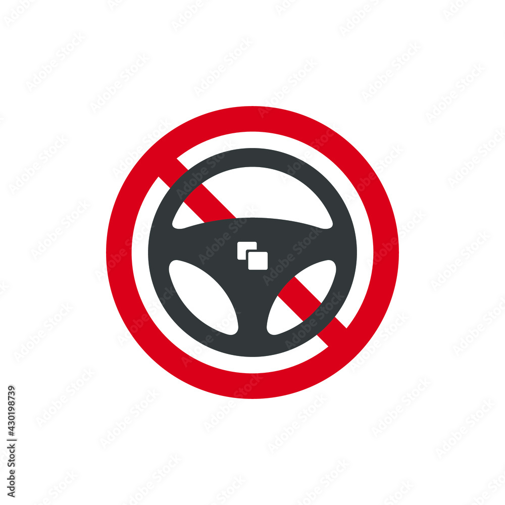 no steering wheel icon no car sign vector illustration logo template no steering wheel icon no car sign vector illustration logo template