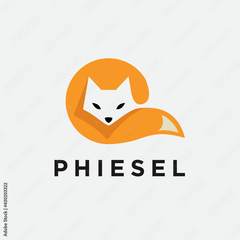 vector illustration fox logo icon vector illustration fox logo icon