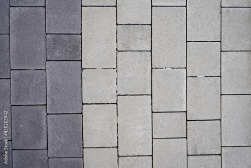 Pavement slabs as terrace covering with a strong structure can also be used well as a background