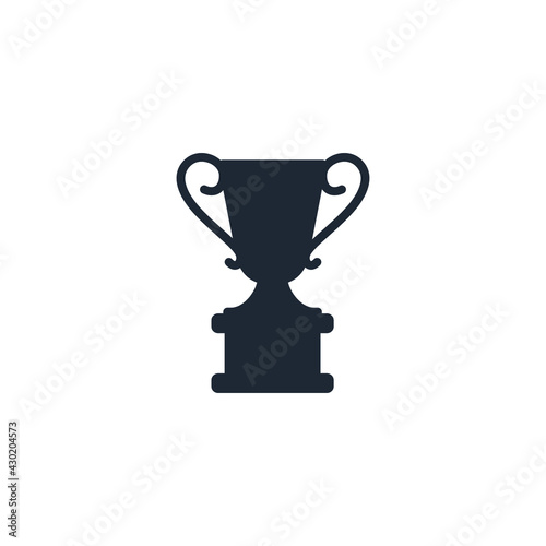 trophy icon champion symbol logo template