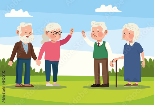 elder persons scene