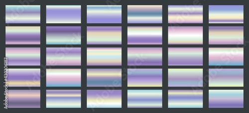 Bright shine holographic swatches