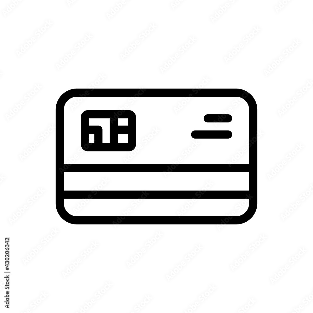 Credit Card Vector Outline icon. Banking and Finance Symbol EPS 10 File Credit Card Vector Outline icon. Banking and Finance Symbol EPS 10 File