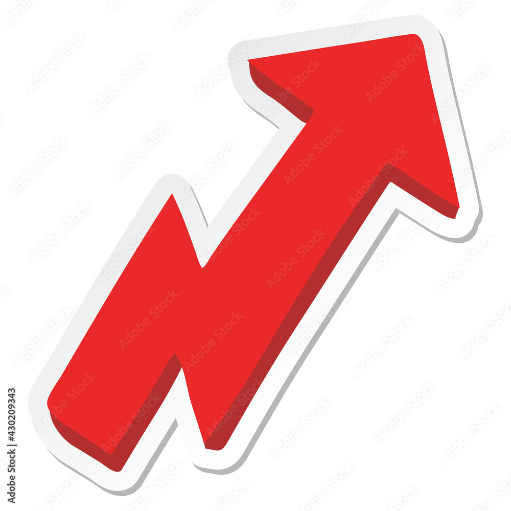 pointing arrow cartoon sticker pointing arrow cartoon sticker