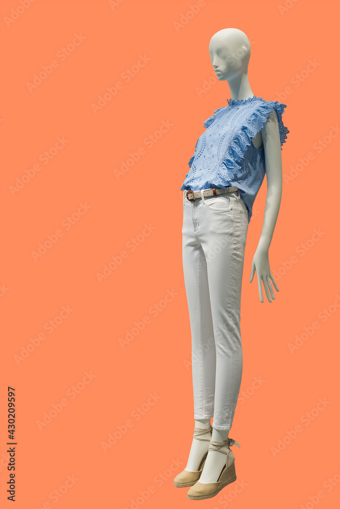 Full length female mannequin.