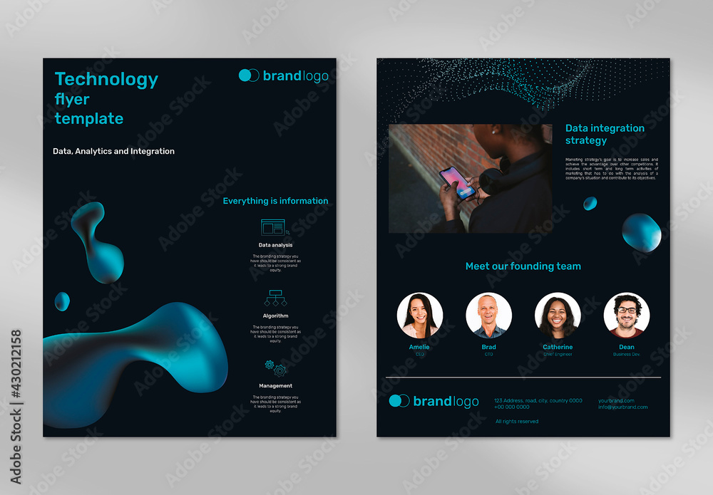 Editable Technology Presentation Layout Stock Template Adobe Stock Editable Technology Presentation Layout Stock Template Adobe Stock
