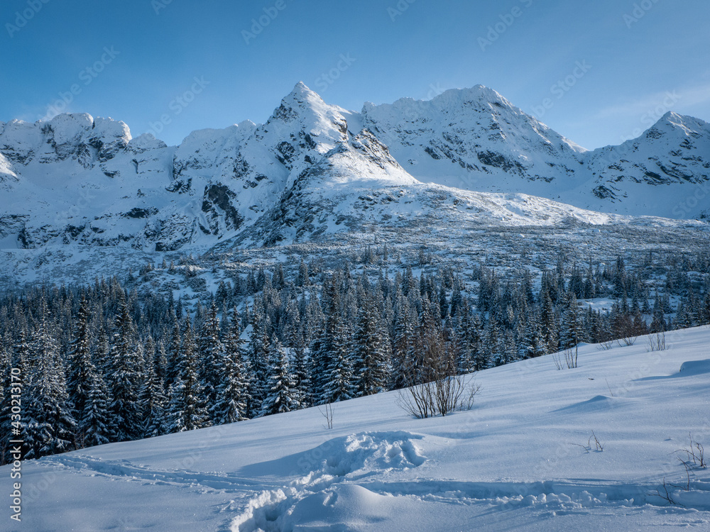 Kościelec z Hali Gąsienicowej, Tatry Kościelec z Hali Gąsienicowej, Tatry