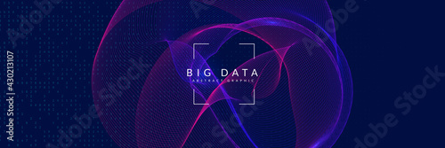 Big data background. Digital technology abstract