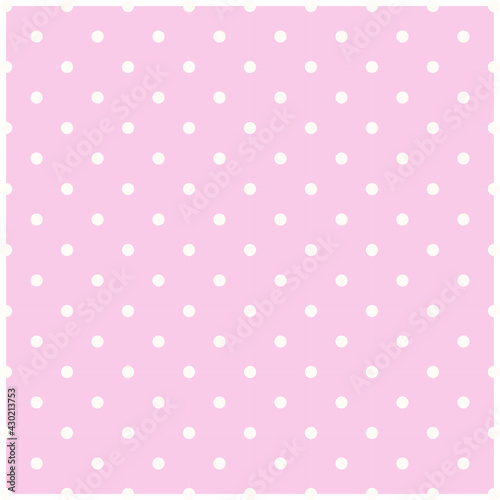 Seamless pink polka dot background