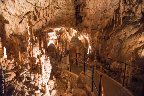 Beautiful amazing caves in Slovenia. Best for visit. Famous places in Slovenia. 