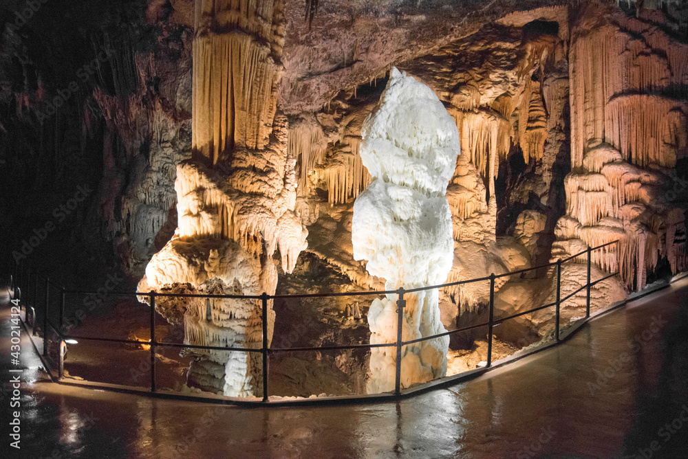 Fototapeta premium Beautiful amazing caves in Slovenia. Best for visit. Famous places in Slovenia. 