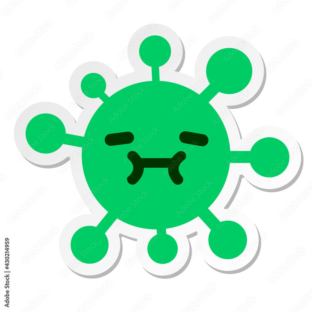 tired virus sticker tired virus sticker