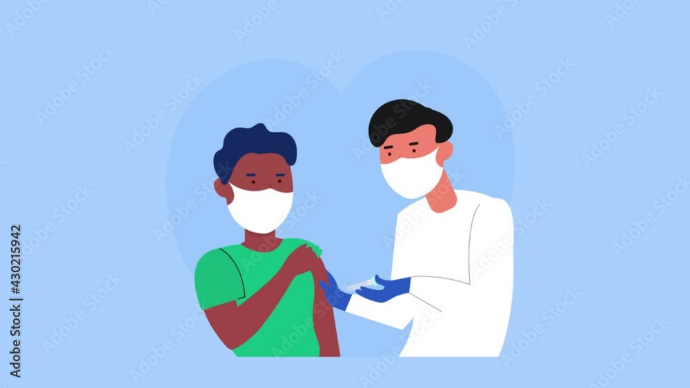 National Vaccination vector concept. Doctor vaccinate patient. Corona virus vaccination. COVID-19 Virus Vaccine. National immunization day National Vaccination vector concept. Doctor vaccinate patient. Corona virus vaccination. COVID-19 Virus Vaccine. National immunization day