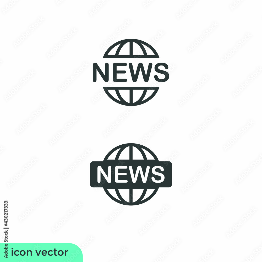 globe news icon symbol