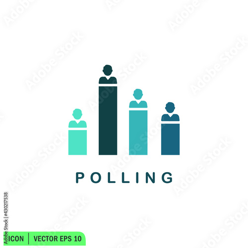 polling icon vector illustration simple design element
