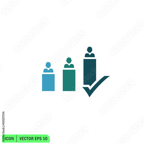 polling icon vector illustration simple design element