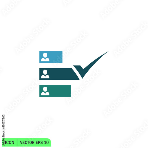 polling icon vector illustration simple design element