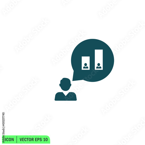 polling icon vector illustration simple design element