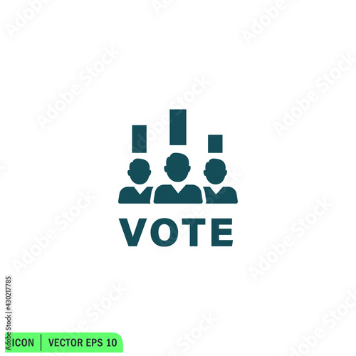 polling icon vector illustration simple design element