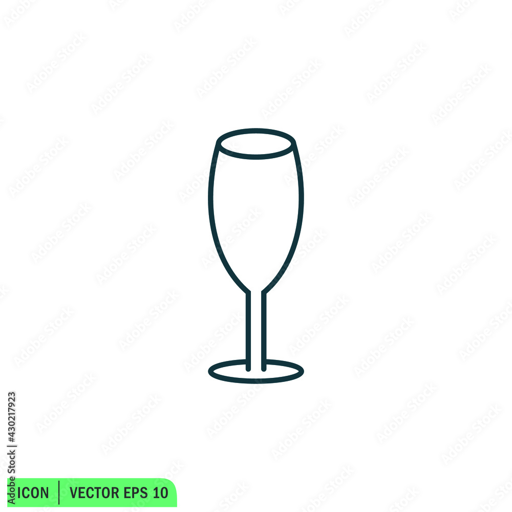 champagne icon vector illustration simple design element