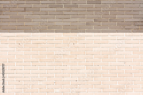 Grey and white brick wall