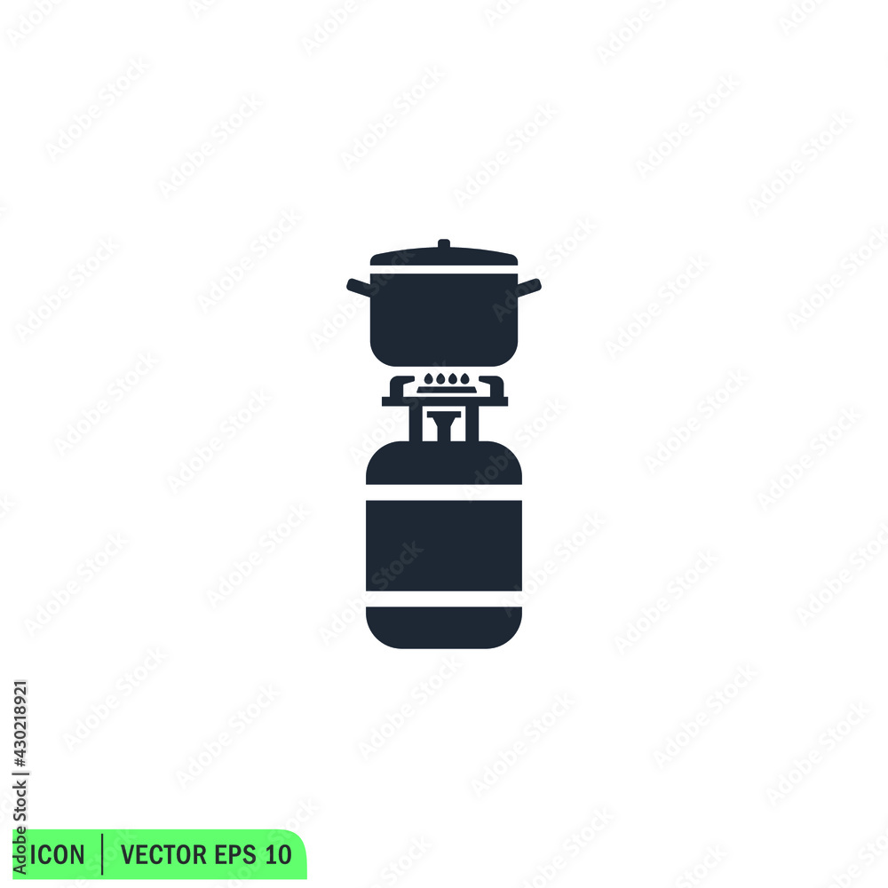 gas stove icon boling water symbol vector illustration simple design element gas stove icon boling water symbol vector illustration simple design element
