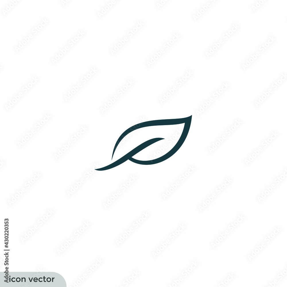 leaf icon nature symbol logo template leaf icon nature symbol logo template