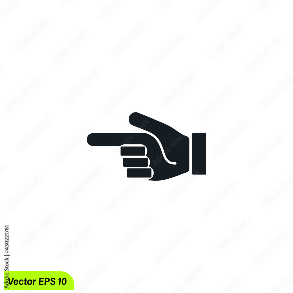 hand icon index finger symbol 