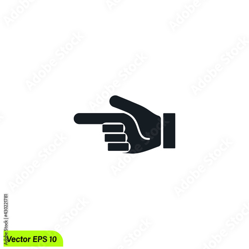 hand icon index finger symbol 