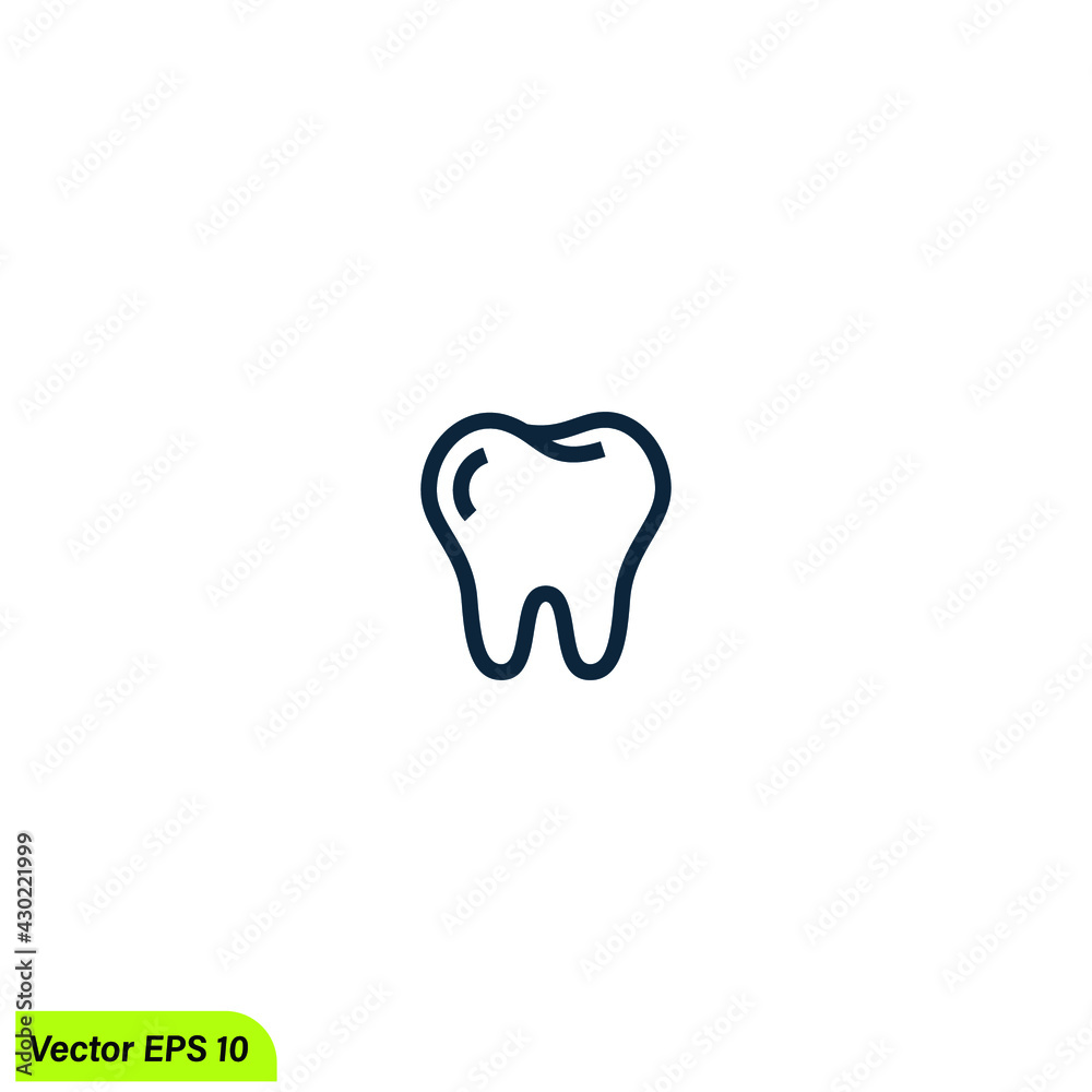 tooth icon dentist symbol logo template simple design element tooth icon dentist symbol logo template simple design element