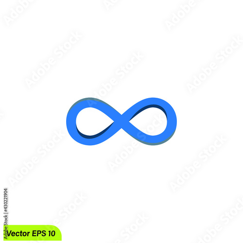 infinity icon vector illustration 