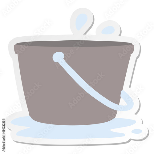 bucket of water sticker