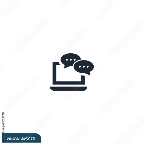 bubble speech icon chat symbol vector illustration © andy