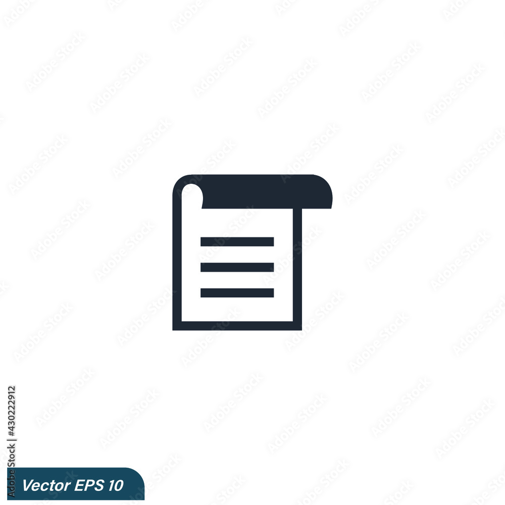 paper document icon symbol vector illustration paper document icon symbol vector illustration