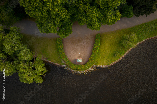 Photography Famous park in the island Djurgarden a sunny spring morning in Stockholm
