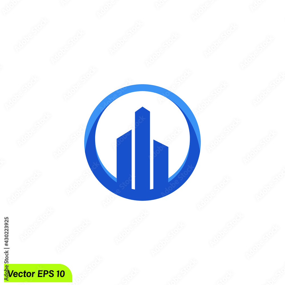 real estate building icon vector illustration logo template real estate building icon vector illustration logo template