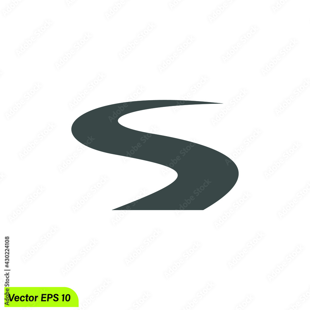 river nature icon vector illustration logo template river nature icon vector illustration logo template