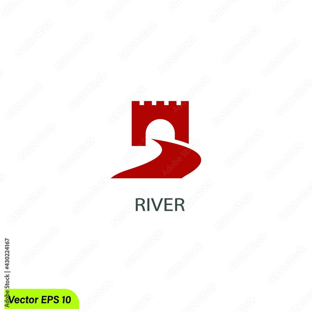 river nature icon vector illustration logo template river nature icon vector illustration logo template
