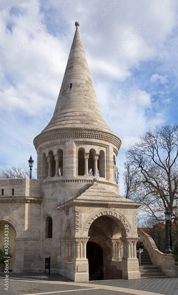 Fisherman's bastion in Budapest. Hungary