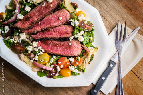 Photography Blue Cheese Steak Salad