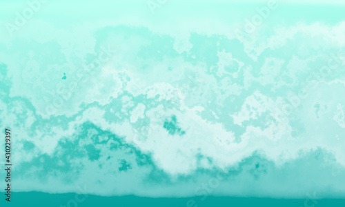 Blue and white wave gradient paper background.Summer beach. abstract watercolor background.